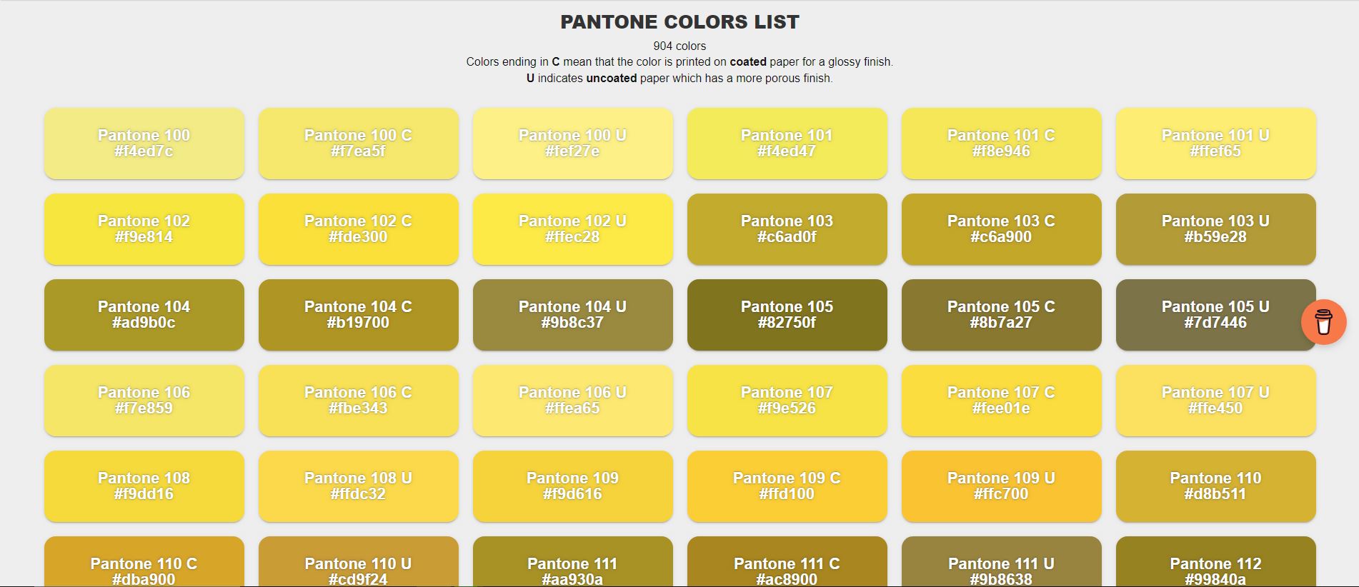 Pantone Color Guide